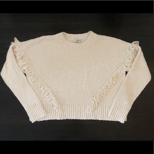 Madewell fringed sweater, size XS. Worn once.